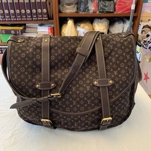 LV Monogram Canvas Mini Lin Saumur 43 Crossbody